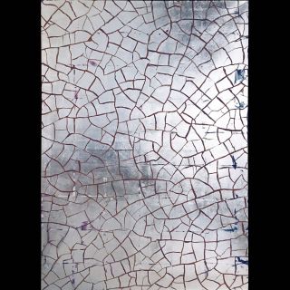Sahara / 2016 / Acryl and imitation silver leaf on canvas / 100 x 140 cm