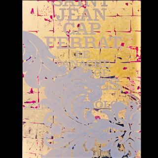 Cap Ferrat / 2017 / Acryl and imitation gold leaf on canvas / 120 x 160 cm
