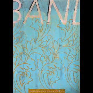 Manner / 2018 / Acryl and imitation gold leaf on canvas / 100 x 140 cm
