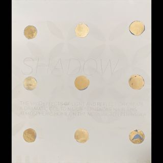 Shadow / 2023 / Acryl and imitation gold leaf on canvas / 120 x 140 cm