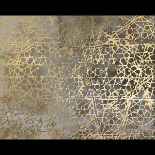 Orient / 2024 / Acryl and imitatioin gold leaf on canvas / 200 x 160 cm